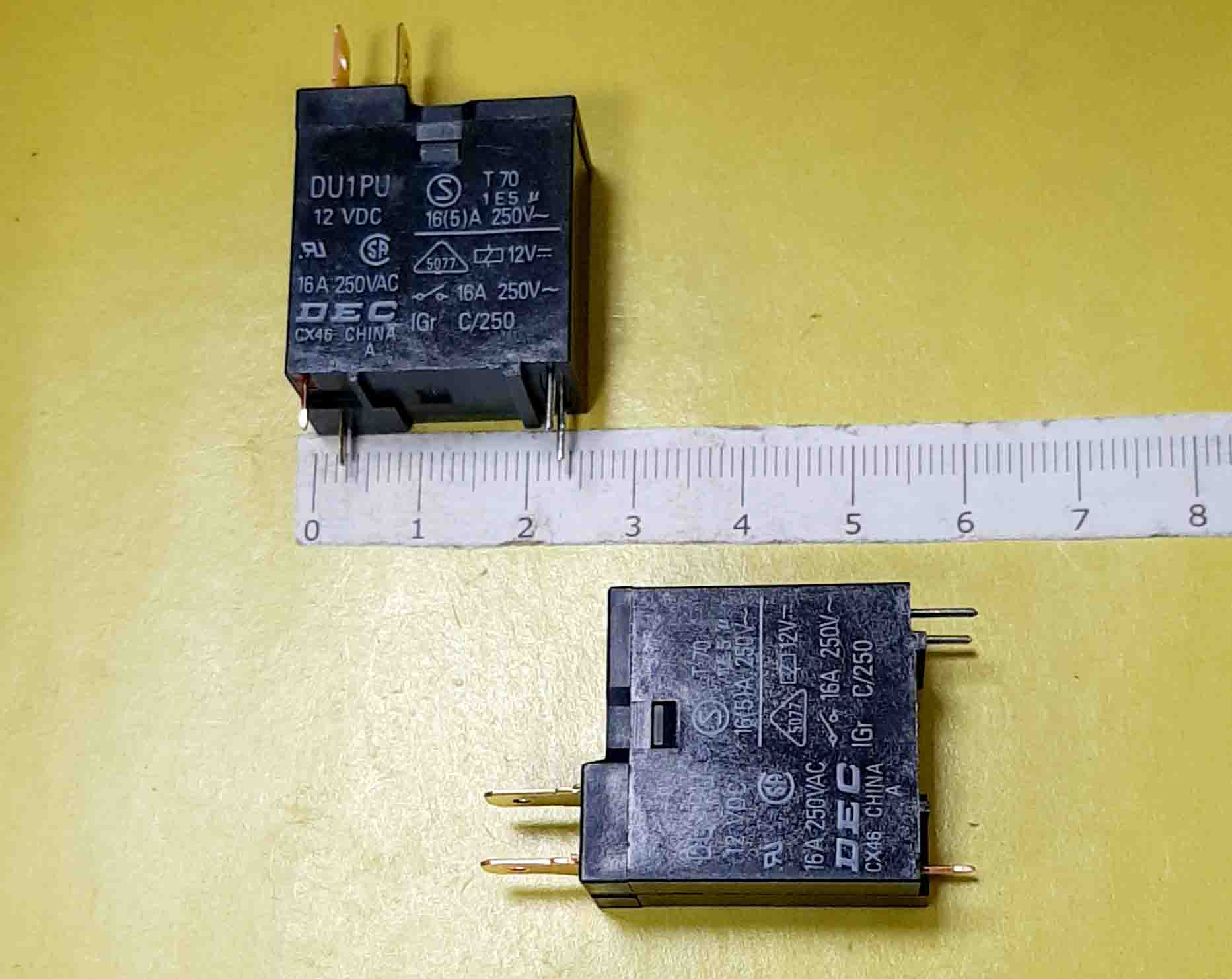 Реле DU1PU 12VDC 16A 